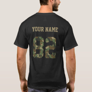 Custom Camouflage Number 82 Personalised  T-Shirt