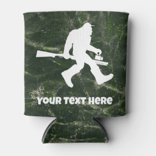 Custom Camouflage Sasquatch Bigfoot Can Cooler