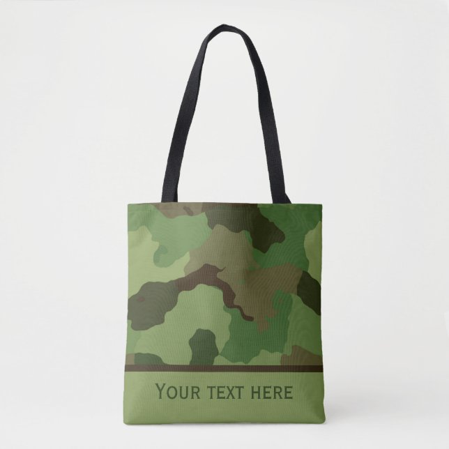 Custom Camouflage Tote Bag (Front)