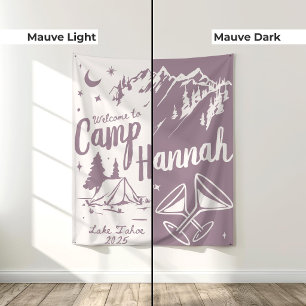 Custom Camp Bachelorette Banner Large Camp Bride  Tapestry