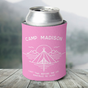 Custom Camp Bachelorette Party Favours Hiking Can Cooler