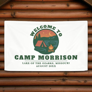 Custom Camp Bachelorette Party Lake Trip Banner