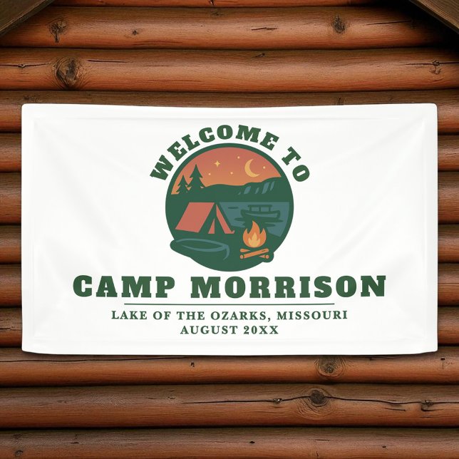 Custom Camp Bachelorette Party Lake Trip Banner (Creator Uploaded)