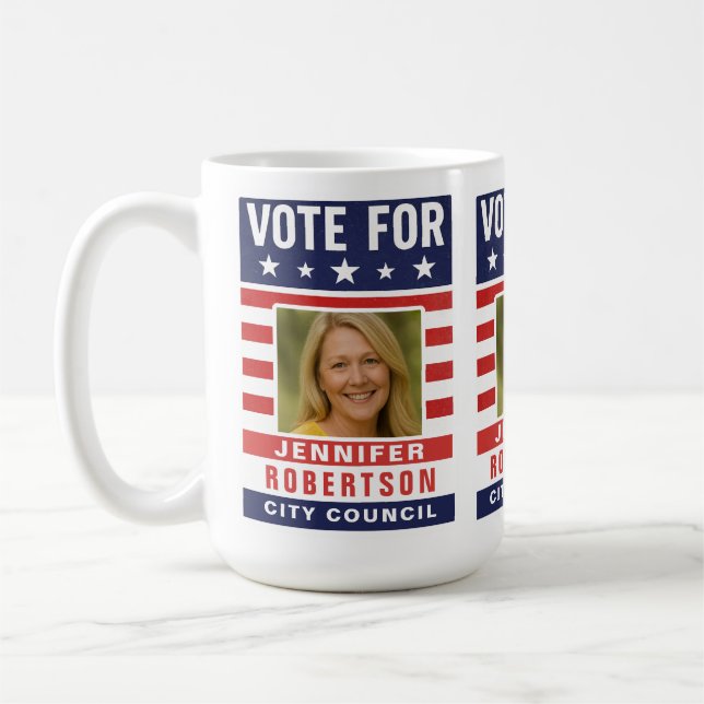 Custom Campaign Election Coffee Mug (Left)