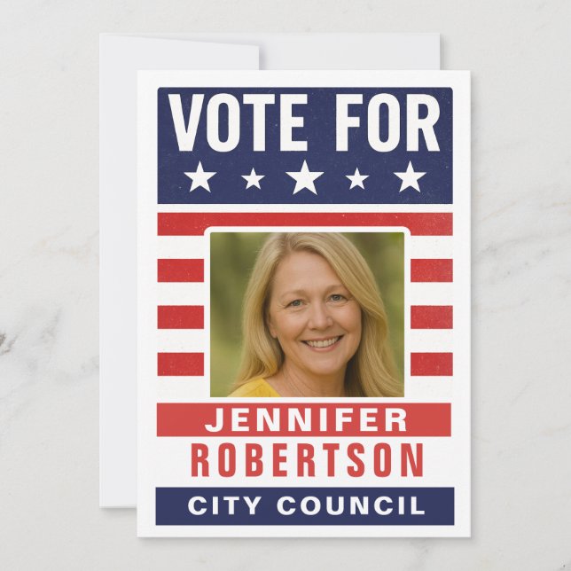 Custom Campaign Election Invitation (Front)