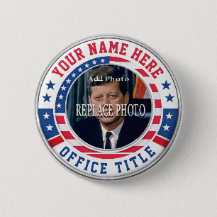 Custom Campaign Photo 6 Cm Round Badge