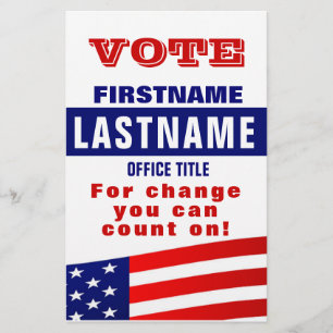 Custom Campaign Political Template Flyer
