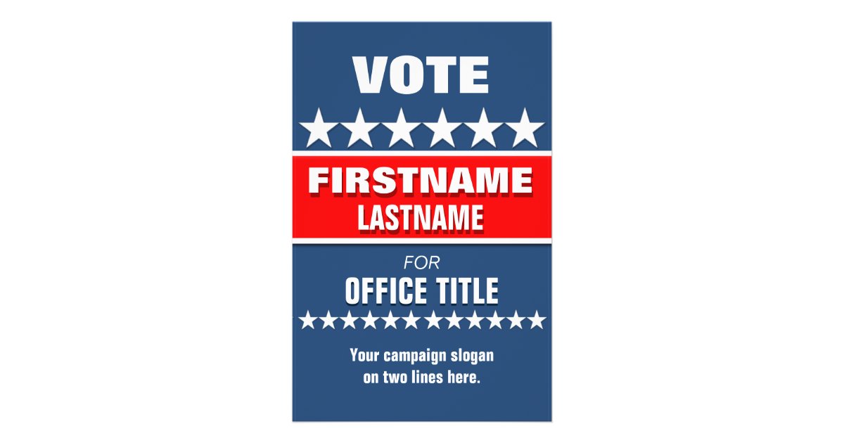 Custom Campaign Political Template Flyer