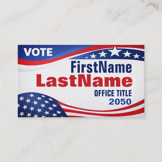 Custom Campaign Template Business Card (Front)