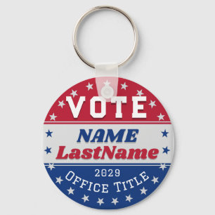 Custom Campaign Template for Elections Key Ring