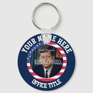 Custom Campaign Template for Elections Keychain