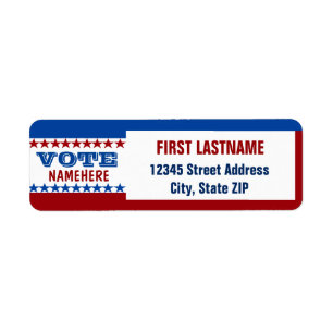 Custom Campaign Template Return Address Label
