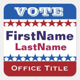 Custom Campaign Template Square Sticker