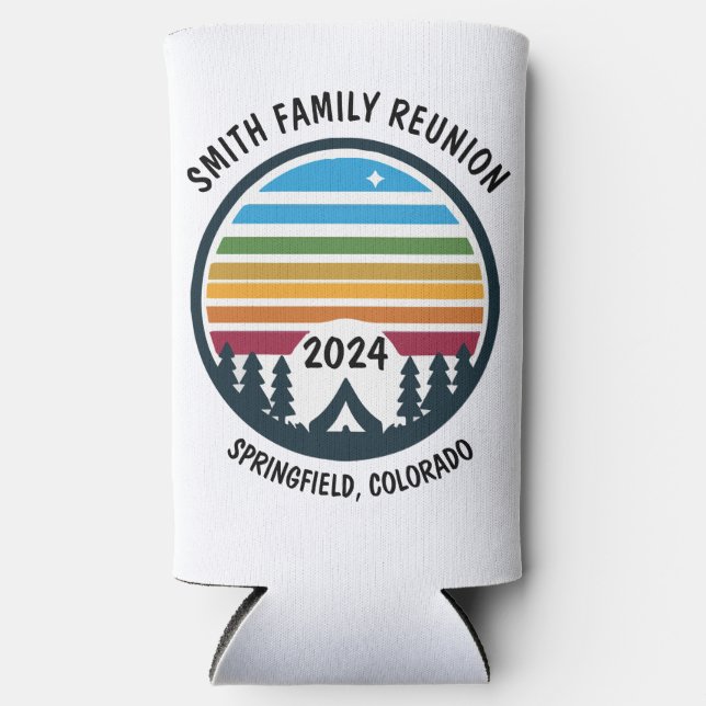 Custom Camping Seltzer Can Cooler (Front)