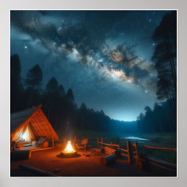 Custom Campsite Wall Poster (Front)