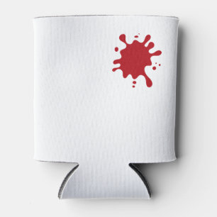 Custom Can Cooler – Red Splash Design