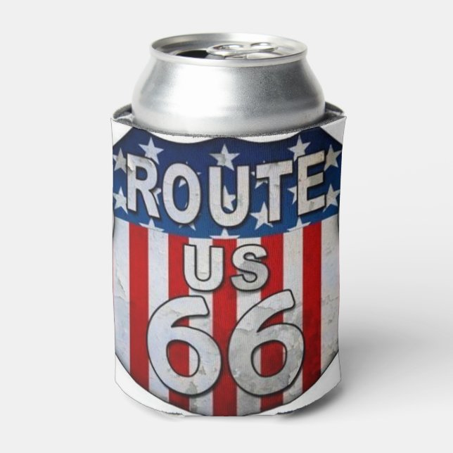 CUSTOM "CAN COOLER" ***ROUTE 66*** CAN COOLER (Can Front)