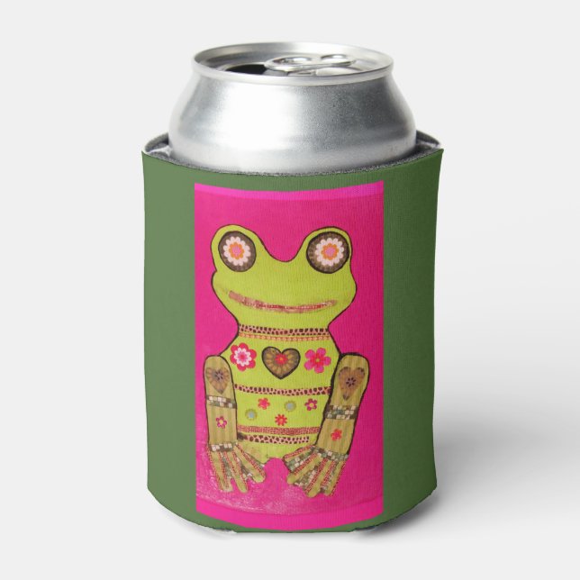 Custom Can Cooler with Hoppy Frog (Can Front)