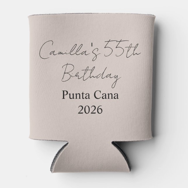 Custom Can Cooler with Photo & Text | Personalised (Front)