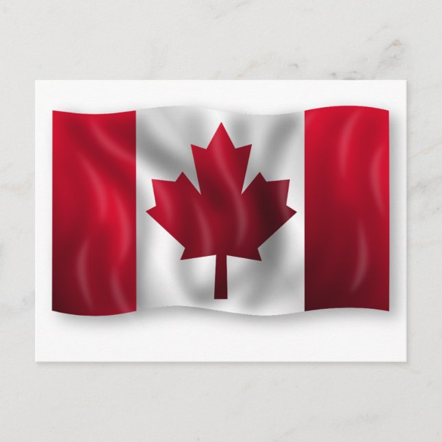 Custom Canada flag Postcard (Front)