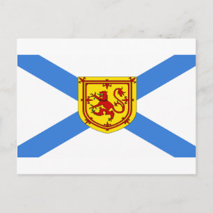 Custom Canada NOva Scotia Flag Postcard