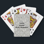 Custom Canasta Cards<br><div class="desc">Background is a stone look</div>