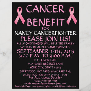 Custom Cancer Benefit Flyer