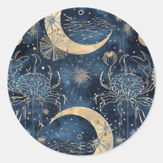 Custom Cancer Zodiac Sign Envelope Sticker