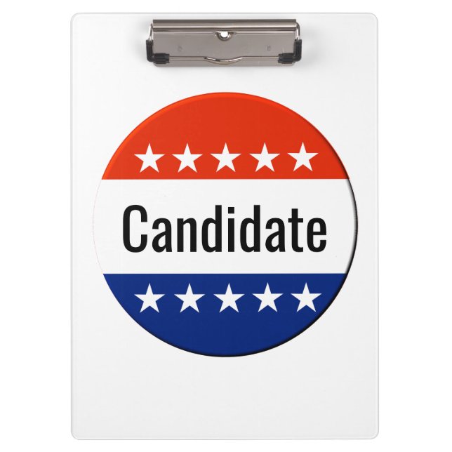 Custom Candidate Campaign 2022 Election Clipboard (Front)
