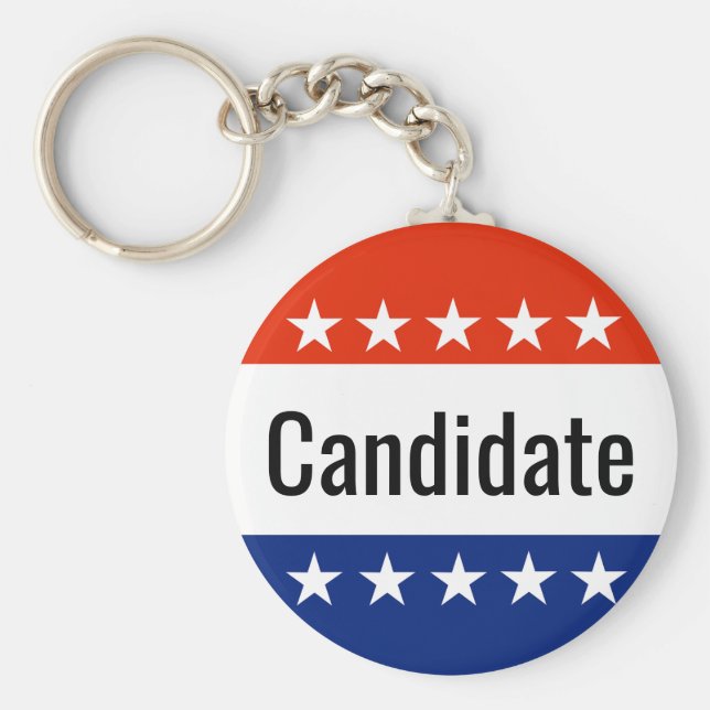 Custom Candidate Campaign 2026 Election Key Ring (Front)