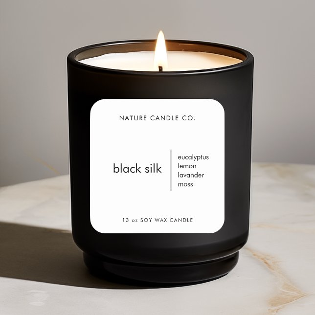 Custom Candle Label Black And White (Creator Uploaded)
