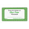 Custom Canning Jar Labels Green Checks Add Name