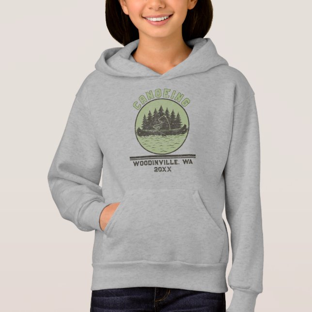 Custom Canoeing Lover Canoer Location Date Name (Front)
