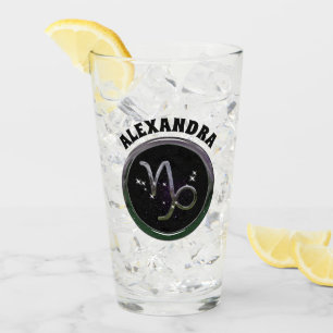 Custom Capricorn Glass