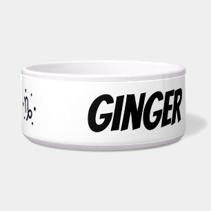 Custom Capricorn Zodiac Sign Ceramic Pet Bowl