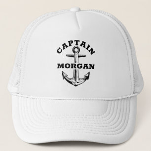 Custom Captain Anchor Name Personalised Trucker Hat