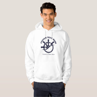 Custom Captain Boat Nautical Gift Hoodie