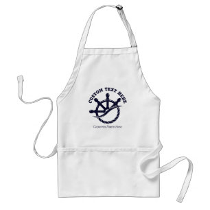 Custom Captain Boat Nautical Gift Standard Apron