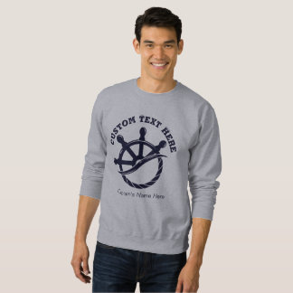 Custom Captain Boat Nautical Gift Sweatshirt