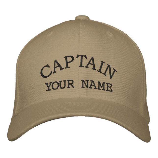 Custom Captain Embroidered Hats (Front)