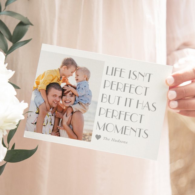 Custom Caption Editable Colour Modern Holiday Card (Creator Uploaded)