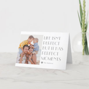 Custom Caption Editable Colour Modern Holiday Card