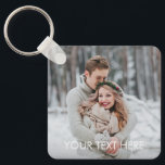 Custom Caption Personalised Photo Keychain<br><div class="desc">Keep your keys safe and spectacular with a personalised keychain. Designed by Berry Berry Sweet,  Modern Stationery and Personalised Gifts. Visit our website at www.berryberrysweet.com to see our full product lines.</div>