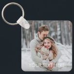 Custom Caption Personalised Photo Keychain<br><div class="desc">Keep your keys safe and spectacular with a personalised keychain. Designed by Berry Berry Sweet,  Modern Stationery and Personalised Gifts. Visit our website at www.berryberrysweet.com to see our full product lines.</div>