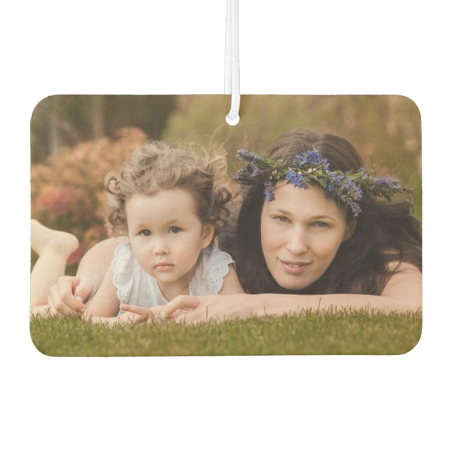 Custom Car Accessories, personalised Photo gift. Air Freshener (Front)