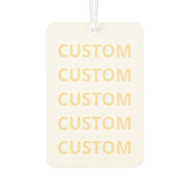 CUSTOM CAR AIR FRESHENER (Back)