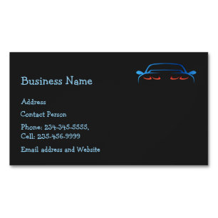 Custom Car Auto Vehicle Business Magnet