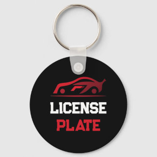 Custom Car License Plate Key Ring