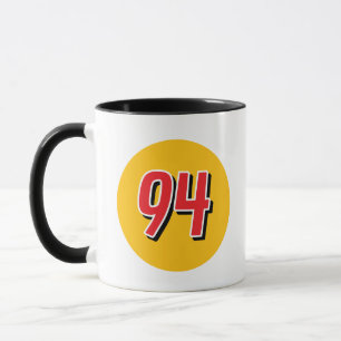 Custom car racing number logo coffee mug