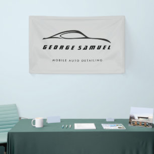 Custom Car Repair & Modern Auto Detailing Banner